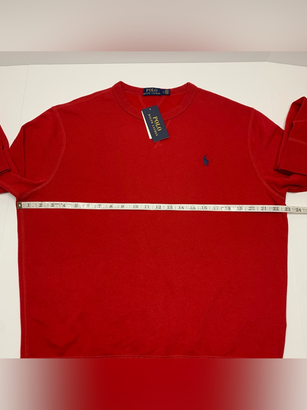 Polo Ralph Lauren Crewneck Sweatshirt Blue Pony Mens Size Large Brand New - Picture 6 of 9